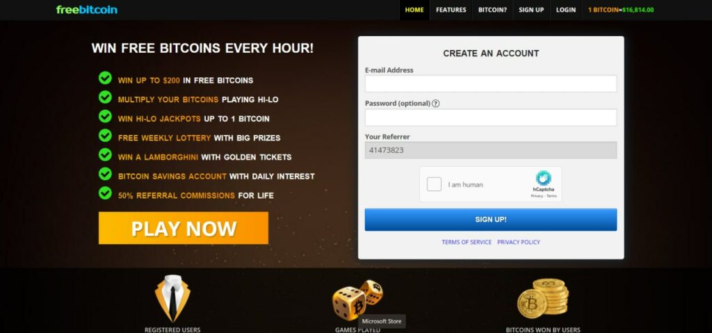 Freebitcoin Login